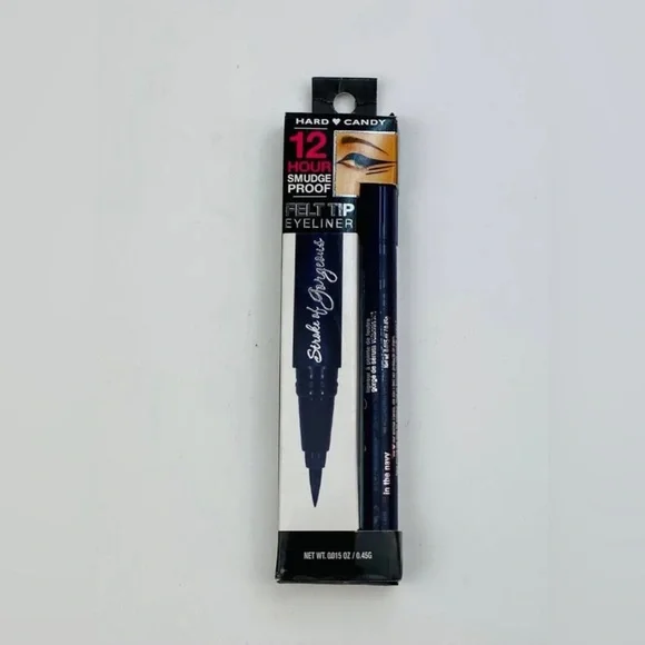 New Hard Candy Felt Tip Eyeliner “Little Black Dress” 12 Hour Smudge Proof - Picture 7 of 16